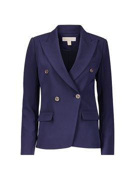 MICHAEL Michael Kors Women's Double-Breasted Crepe Blazer