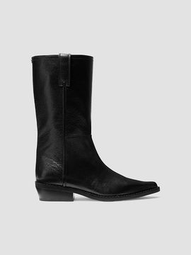 MICHAEL Michael Kors Women's Farren Leather Flat Boots