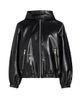 MICHAEL Michael Kors Women's Faux-Leather Zip-Front Hoodie - 1