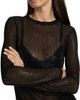 MICHAEL Michael Kors Women's Gem Fitted Long Crewneck Top - 6
