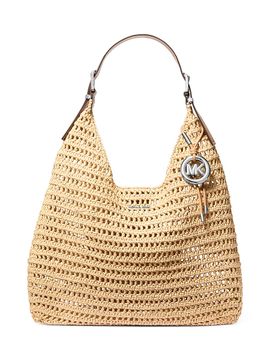 MICHAEL Michael Kors Women's Large Logo Crochet Hobo Bag
