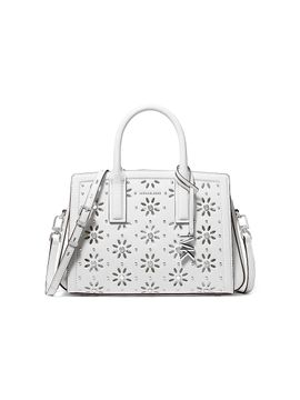 MICHAEL Michael Kors Women's Laser-Cut Floral Leather Small Satchel
