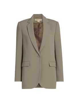 MICHAEL Michael Kors Women's Mensy One-Button Blazer