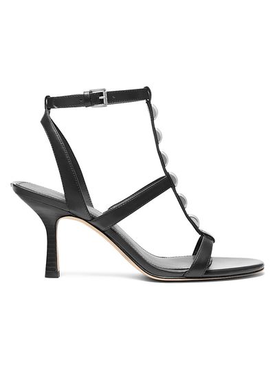 MICHAEL Michael Kors Women's Nara 90MM Leather Stiletto Sandals