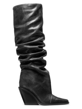 MICHAEL Michael Kors Women's Noemie Leather Wedge Boots