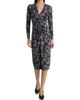 MICHAEL Michael Kors Women's Paisley Ruched Midi-Dress - 3