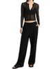 MICHAEL Michael Kors Women's Pleated Drawstring Wide-Leg Track Pants - 2