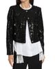 MICHAEL Michael Kors Women's Sequin Tweed Crop Jacket - 3