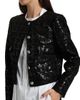 MICHAEL Michael Kors Women's Sequin Tweed Crop Jacket - 6