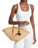 MICHAEL Michael Kors Women's Small Fan Raffia Tote Bag - 2