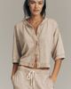 Michael Stars Marlo Short-Sleeve Buttondown Top - 2