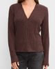 Michael Stars Michael Stars Ilona Slim V-Neck Top - 1