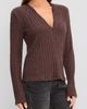 Michael Stars Michael Stars Ilona Slim V-Neck Top - 3
