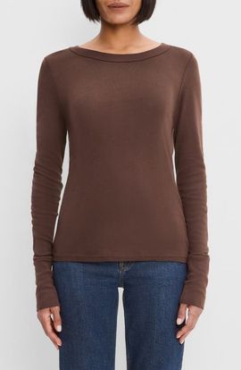 Michael Stars Michael Stars Kelso Wide Crewneck Long Sleeve T-Shirt