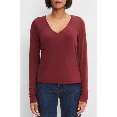Michael Stars Michael Stars Liv V-Neck Long Sleeve Tee