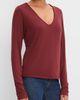 Michael Stars Michael Stars Liv V-Neck Long Sleeve Tee - 3