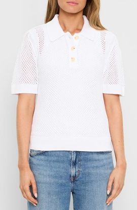 Michael Stars Michael Stars Perri Open Stitch Cotton Sweater