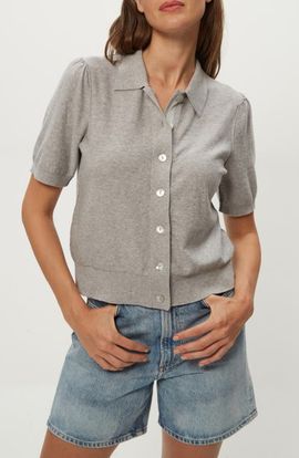Michael Stars Michael Stars Sparrow Button Front Knit Shirt