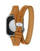 Michele Michele Brown Leather Band for Apple Watch, 38-49mm - 3