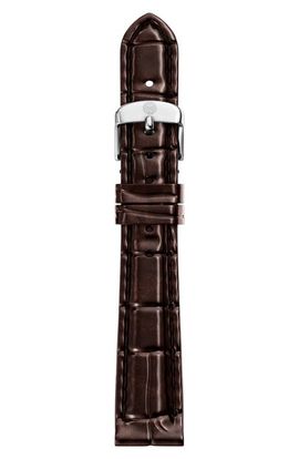 MICHELE MICHELE CHOC BRWN CROC LTHR STRAP 14MM