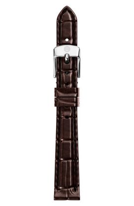 MICHELE MICHELE CHOC BRWN CROC LTHR STRAP 14MM
