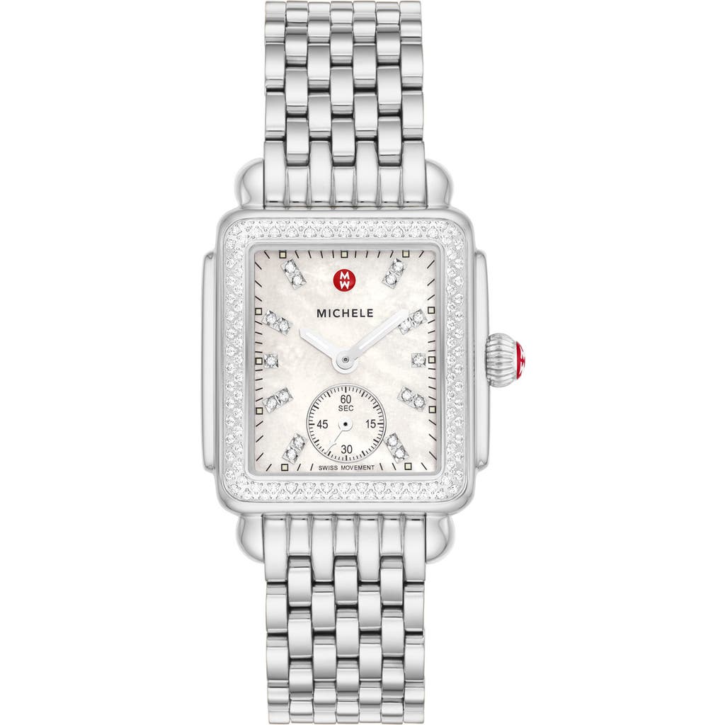 MICHELE MICHELE Deco Mid Diamond Bracelet Watch, 29mm