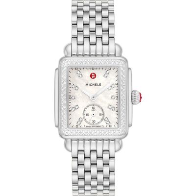 MICHELE MICHELE Deco Mid Diamond Bracelet Watch, 29mm