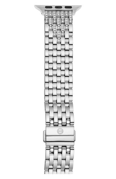 MICHELE MICHELE Diamond 20mm Apple Watch® Bracelet Watchband