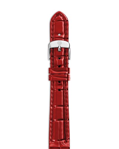 Michele Michele Leather Watch Strap, 14mm