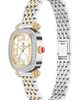 MICHELE MICHELE Mini Caber Isle Diamond & Mother-of-Pearl Two-Tone Bracelet Watch, 26mm x 28mm - 5
