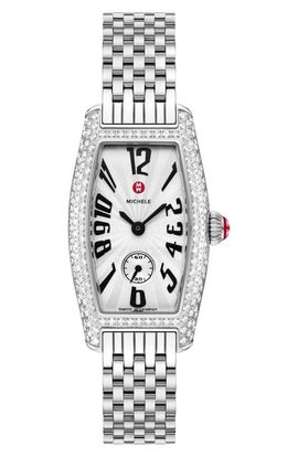 MICHELE MICHELE Special Edition Diamond Coquette Stainless Steel Watch