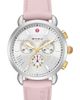 MICHELE MICHELE Sporty Sport Sail Chronograph Watch Head With Silicone Strap, 38mm - 1