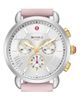 MICHELE MICHELE Sporty Sport Sail Chronograph Watch Head With Silicone Strap, 38mm - 5