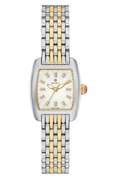 MICHELE MICHELE Urban Petite 2-Tone Bracelet Watch, 22mm