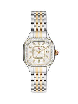 Michele Women's Meggie Two-Tone Stainless Steel & 0.47 TCW Diamond Bracelet Watch/29MM