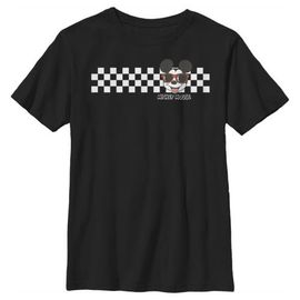 Mickey & Friends Boy's Mickey & Friends Mickey Mouse Checkers Graphic Tee
