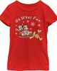 Mickey & Friends Girl's Mickey & Friends Oh What Fun Sled Graphic Tee - 1