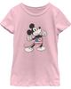 Mickey & Friends Girls Mickey & Friends Patriotic Shorts Pose T Shirt - 1