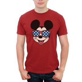 Mickey & Friends Mens Mickey & Friends Stars Sunglasses Mickey Face T Shirt