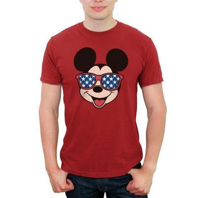 Mickey & Friends Mens Mickey & Friends Stars Sunglasses Mickey Face T Shirt