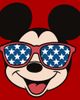 Mickey & Friends Mens Mickey & Friends Stars Sunglasses Mickey Face T Shirt - 3