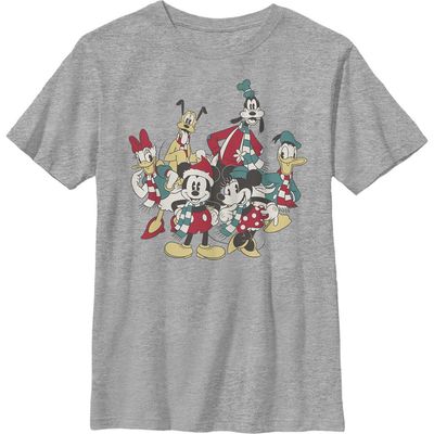 Mickey & Friends Mickey & Friends Boys' The Gangs Together For Holiday Short Sleeve Graphic T-Shirt