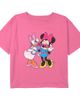 Mickey & Friends Mickey & Friends Girls' Daisy Duck and Minnie Mouse Sunglasses Graphic Cropped T-Shirt - 1