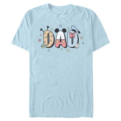 Mickey & Friends Mickey & Friends Men's Cute Dad Letters Short Sleeve Graphic T-Shirt