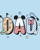 Mickey & Friends Mickey & Friends Men's Cute Dad Letters Short Sleeve Graphic T-Shirt - 2