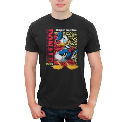 Mickey & Friends Mickey & Friends Men's Donald Duck This is my Happy Face Short Sleeve Graphic T-Shirt
