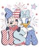 Mickey & Friends Womens Mickey & Friends Minnie and Daisy American Duo T Shirt - 2