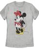Mickey & Friends Women's Mickey & Friends Retro Minnie Graphic Tee - 1