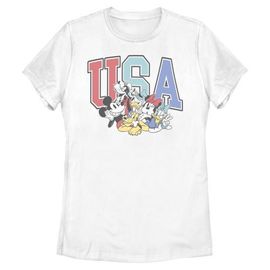 Mickey & Friends Womens Mickey & Friends The American Dream Team T Shirt
