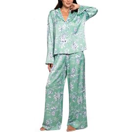 Midnight Bakery Midnight Bakery Floral Satin Pajamas